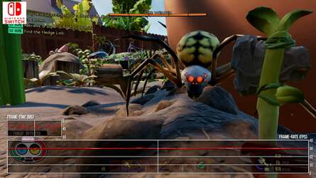 Here's how performance looks on Nintendo Switch, where its irregular frame-times even at 30fps - plus drops under - are an issue.