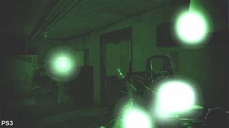 The dynamic bloom you do get on PS3 when putting on the night-vision goggles is somewhat disappointing.