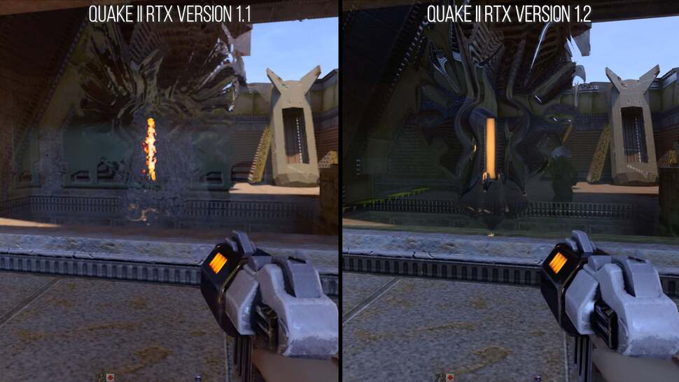 Glass rendering generally is cleaned up in the new version