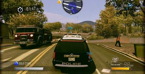 The Driver series has always been distinguised by its excellent handling mechanics. In the new game, it feels better than ever and the range of vehicles on offer varies the experience extensively: cars, vans, trucks, ambulances, fire engines - you name it, you can drive it. And cause absolute carnage in the process.