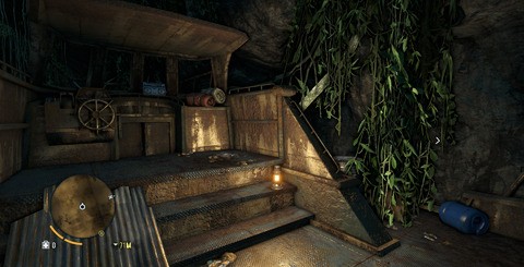 The PC version running at 1080p, with 4x MSAA and ultra quality post effects. The results can often be stunning, with higher resolution textures showing up on the tops to hang-gliders and the rusting decks of boats. Cranking the field of view slider up to 90, as shown here, also brings out a greater sense of scale around these environments.