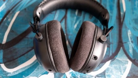 The X3 is an extremely comfortable headset to wear, especially with the included velour ear cushions found here - though it is 11g heavier than its predecessor, at 356g. Usability is also excellent, with smartly-placed controls and good adjustability. Click to enlarge. 