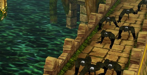 iPhone 5 updates supporting the full resolution of the screen are slowly starting to hit the AppStore. Here we see the difference between Sky Gamblers: Air Supremacy and Temple Run, operating on the new device (left) and the iPhone 4S (right).