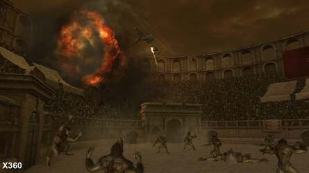 Individual scenes are carefully budgeted to maintain performance. Processing transparent alpha textures, such as explosions, is particularly costly on PS3.