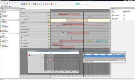 A couple of intriguing screenshots. On the left we see Evolution's timelining tool for the game's seismic events, while on the right we get a look at MotorStorm Apocalypse's particle editor.