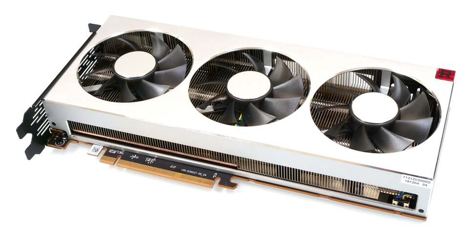 The reference Radeon 7 comes with a triple fan design, providing better cooling than prior AMD designs