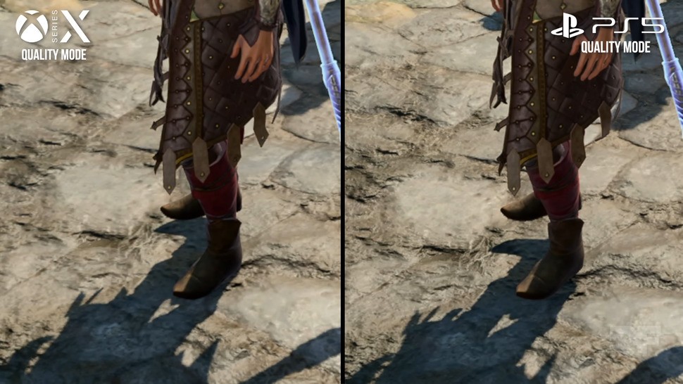Oddly, characters' feet appear to be more 'grounded' on Series X than on PS5.