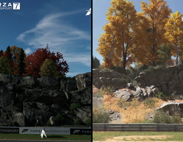 There's a massive advancement in terms of track-side detail between FM7 and FM 2023.