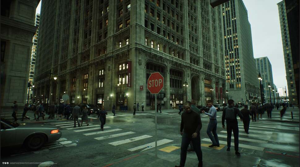 The Matrix Awakens screenshots from the gameplay segment.