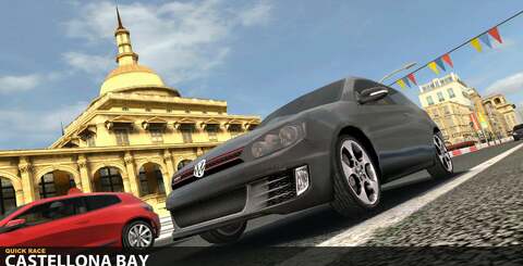 Time for a quick comparison between the game running via the tablet display (top) along with equivalent shots operating via the 1080p HDTV hook-up (below). Clearly the widescreen version has a tangible advantage in terms of field of view, though anti-aliasing is omitted.