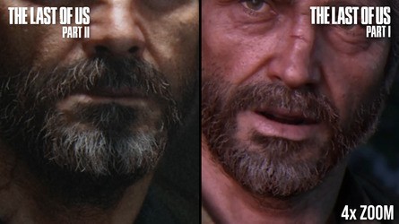 Looking closely at aliasing in Joel's hair suggests 1440p rather than the 4K that was an option in Uncharted 4.