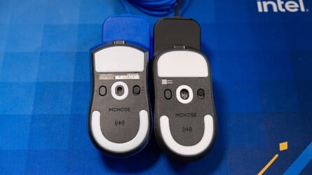 These are pleasant mice in familiar shapes - but the glossy coating can show fingerprints, as I've ably demonstrated. Click to enlarge. 