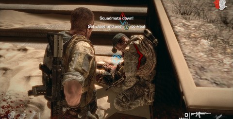 Spec Ops' artwork appears to have been created with a console 720p presentation in mind, and the lower resolution art doesn't look so great at higher resolutions. However, at least the upscaling artifacts seen in the console versions can be eliminated.