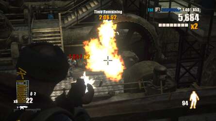 The Club was Bizarre's foray into cross-platform development. The conversion was fine, but 360 enjoyed tangibly superior image quality and performance: a state of affairs redressed somewhat with Blur.