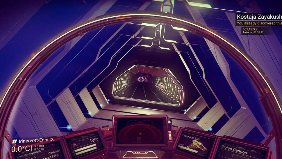 Some parts of the universe rely on polygons rather than voxels, such as the ship and space station. Sadly, aliasing is very apparent here