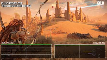 Dynamic resolution scaling ensures consistent frame-rates. RTX 3070 achieves a consistent 1800p60 with DLSS, while RTX 2070 Super does the same with 1440p60 - with occasional dips beneath on that card in some cutscenes.