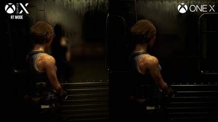 Ray tracing cleans up the RE titles' disappointing screen-space reflections (left) while Resident Evil 3 Remake (right) has many more reflective surfaces to showcase the tech. Click on the images for higher resolution versions.