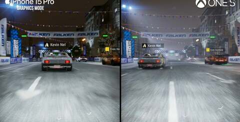 The tweaks and 'downgrades' are plentiful but in motion, Grid Legends on iPhone is a close facsimile of the Xbox One experience.