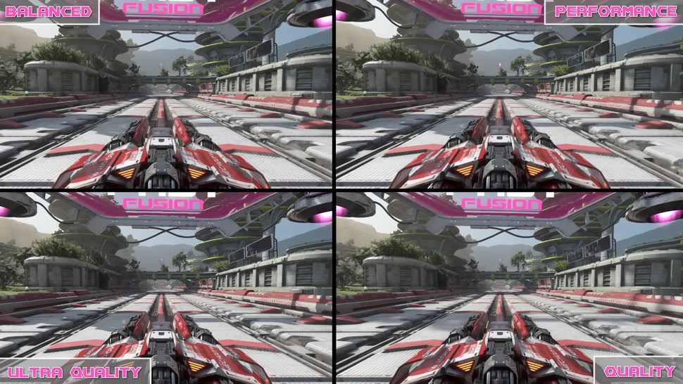 Here's a glance at how each mode compares visually - there's little between them, save for the resolution differences and some extra settings tweaks on ultra quality.