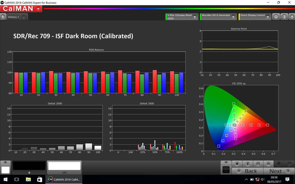 While some of the calibration controls did not work correctly, making small tweaks to the grey scale and hue of the colours provides an accurate picture where Blu-rays and games look natural and well-balanced