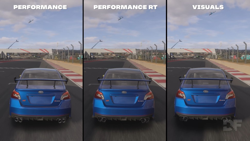 There are three modes on Series X: performance, performance RT and visuals.