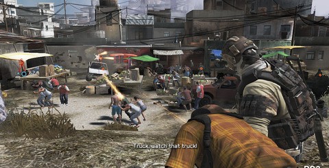 The PS3 suffers for its lower quality anti-aliasing method, which blurs over some higher quality textures. In the second image, we see that textures can hit some surprising lows in terms of resolution on both versions - a look that doesn't match the rest of the game.