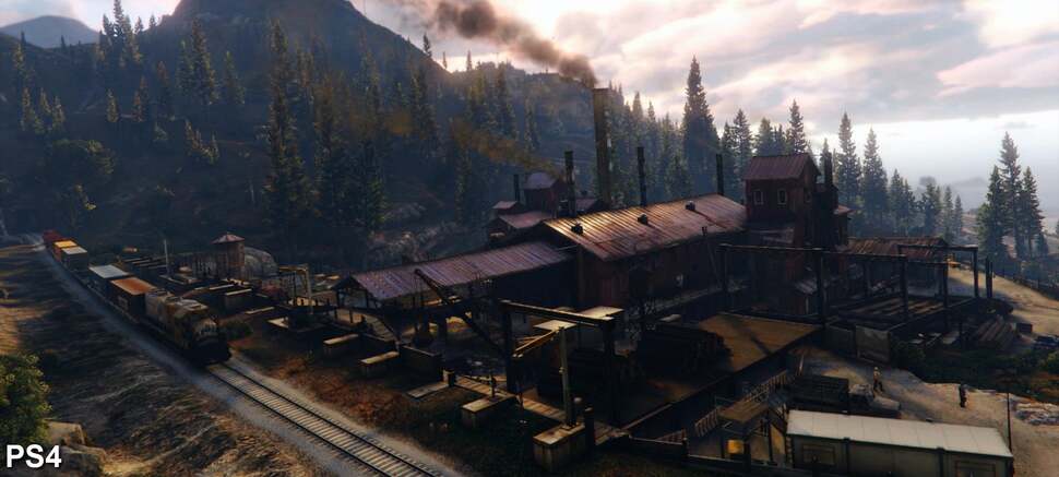 Notice the improvements made to the tree models used throughout the forest. Not only are they fuller but they also more realistically interact with the light. In the trailer we can also see light shafts interacting with the fog