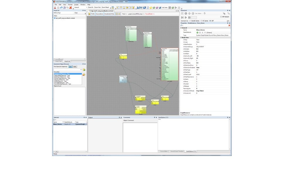 Going into the specifics, here we see the nodes and networks for Shadow Fall's focus mode
