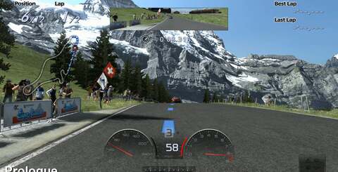 Courses such as London remain much the same since Prologue's release two years ago. The Eiger Nordwand course is also a match, although several track variations were added to the final game.