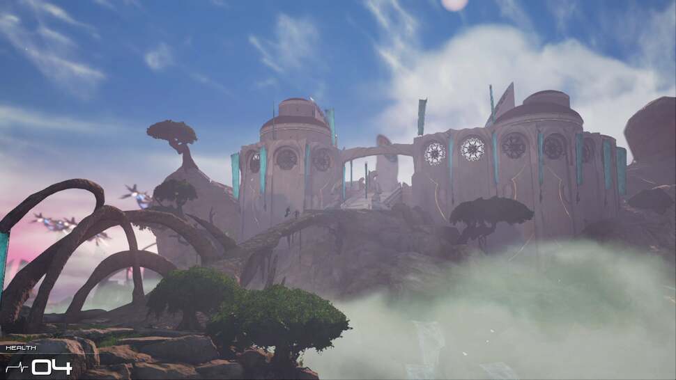 Shadow of the Beast makes use of a dynamic camera to create memorable scenes and focal points during gameplay. Here the camera zooms out to showcase the scale of the castle as Arabron approaches
