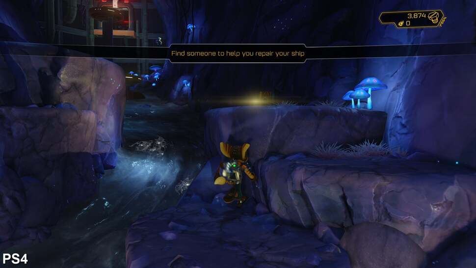 Some locations only see minor changes in layout, such as this cave system. However, the use of advanced lighting and effects fills this location with far more atmosphere