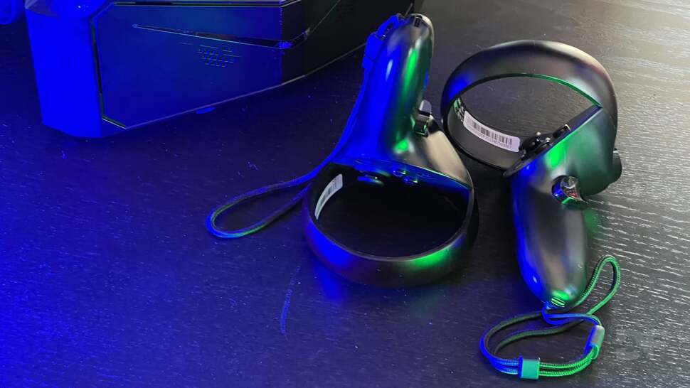 If you've used the original Oculus Touch controllers, you're already quite familiar with the bundled controllers.