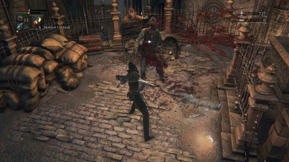Bloodborne: Per-object and camera motion blur are used in both From Software titles, though blood effects are more elaborate in Bloodborne