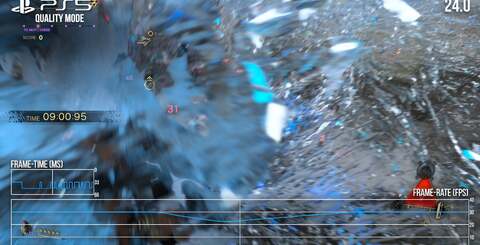 In 60Hz modes, quality and RT target 30fps but can drop with heavy effects work. At 120Hz, the presentation is very similar and performance mode still targets 60fps - but there should be lower latency. On top of that, the quality mode shifts up to a 40fps target. Interestingly, all 120Hz modes seem to perform better than their 60Hz equivalents.