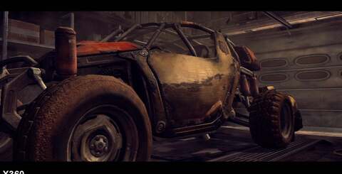 Rage adjusts resolution on the fly in order to maintain frame-rate - but curiously, resolution drops even in relatively light scenes like these. In all like-for-like cases we found, the resolution drop was more aggressive on PlayStation 3. As with all images in this article, click on the thumbnails to view the full resolution originals.