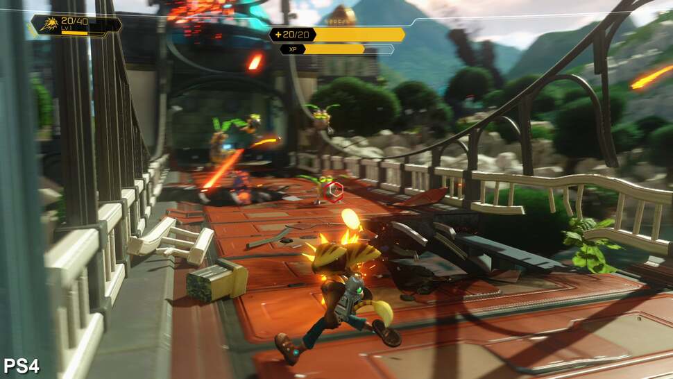 Post-processing effects, such as depth of field, and camera and object blur give the PS4 remake a cinematic feel and help to up the intensity of action scenes