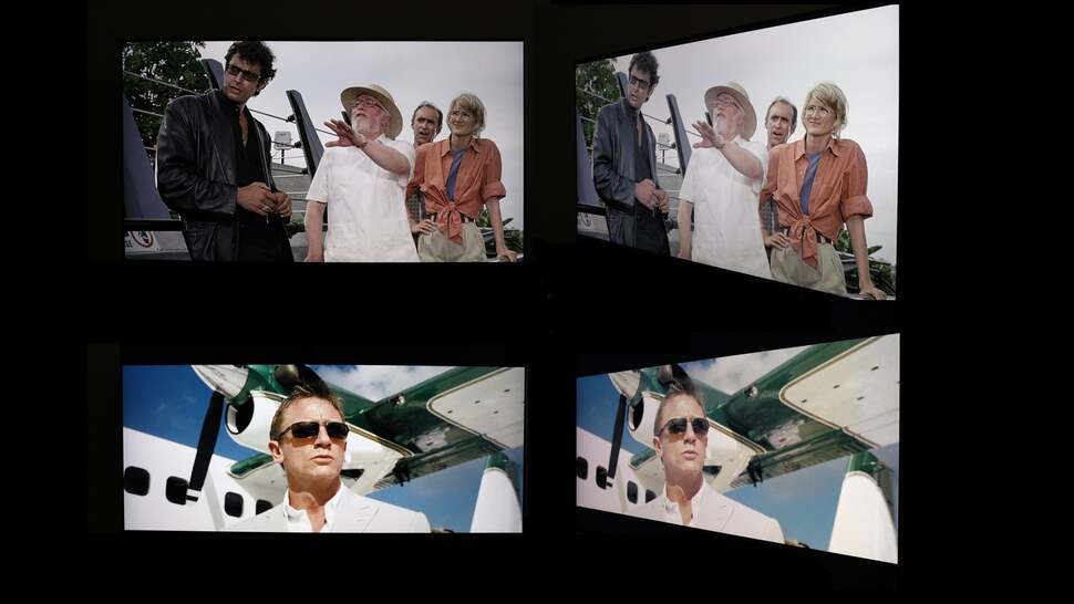 Viewing angles are not a strong point for the KS7000, which uses a VA panel. The image visibly washes out when viewed off axis, thus reducing depth and colour saturation