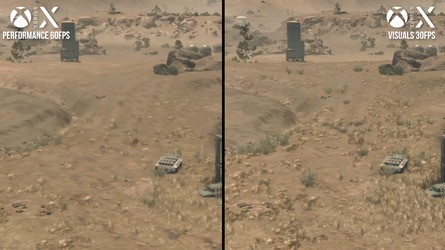 Some small graphical setting tweaks are visible between the performance and visuals mode, including differences in distant detail and resolution.