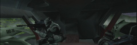 A bonus comparison gallery. Red Faction 2 is currently only available on the US PlayStation Store, but here it is anyway, up against our PAL copy of the game running with full and partial hardware support. Standard PS2 resolution is 640x448 (though often upscaled from lower native resolutions), but here we see the optimised PAL code display 640x512. Frame rate is capped at 25FPS rather than 30FPS, but on the upside you get just over 14 per cent more resolution.