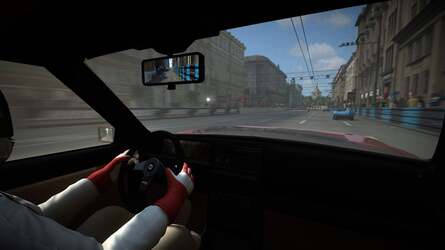 A flashback to days gone by... Project Gotham Racing 4 is still a really clean, good-looking game. Physics and level-streaming know-how made their presence felt in Blur, but the old renderer is gone in favour of a new, multi-threaded engine known as 'Horizon'.