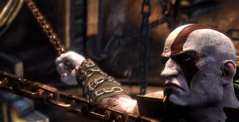 The series' high grade visuals could be taken to greater heights on PS3 - but only given more time. Level of detail scaling isn't optimised for every scene, meaning the quality of Kratos' model remains at a constant maximum regardless of the camera's distance from him.