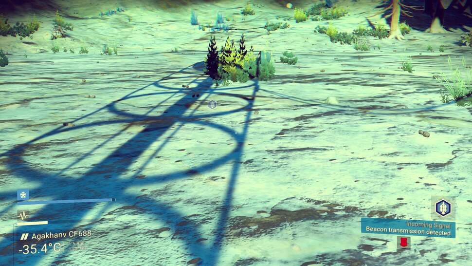 Shadows roll across the ground realistically, according to a planet's unique time of day cycle