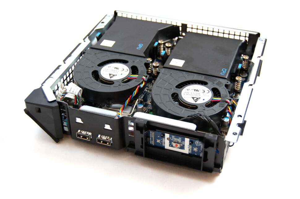 Just four screws separate you from the Alpha's innards. Two halves of the casing separate to reveal this well-designed interior