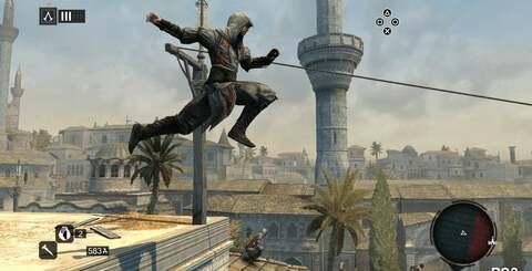 Post process anti-aliasing in Revelations is amongst the best we've seen, doing a phenomenal job in smoothing off edges and emphasising the more organic look. Sub-pixel artifacting - as seen on the ship rigging here - is kept to a minimum overall. The AA tech seems to be identical on both systems.