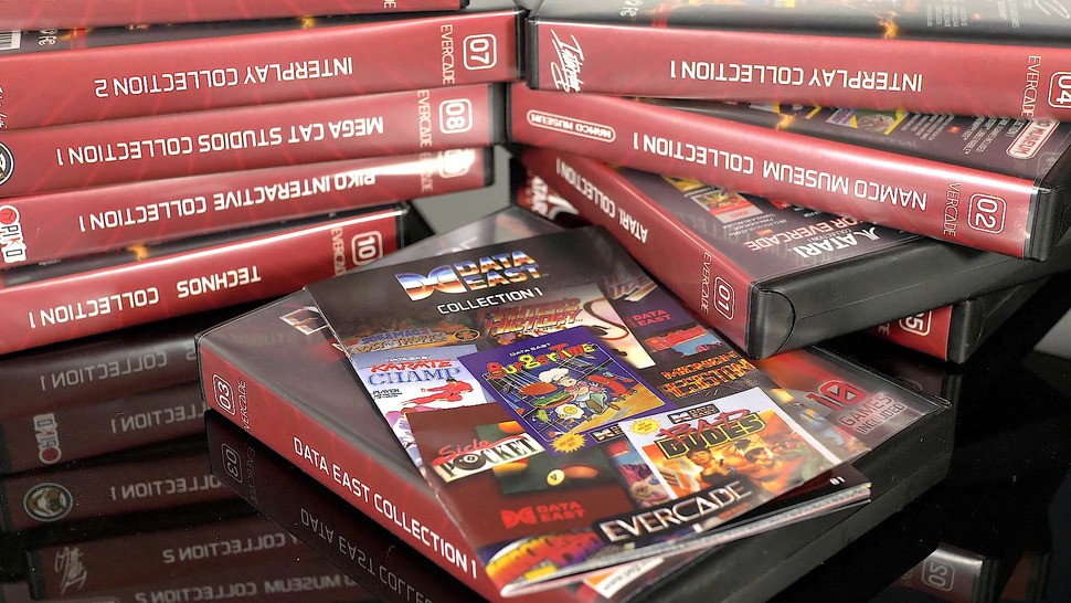 Evercade is unique in that you purchase carts with onboard emulators and ROM images. They're collectible in their own right