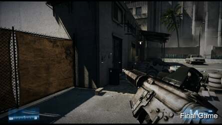 All's well that ends well. The initial reveal of Battlefield 3 on console on the Jimmy Fallon show demonstrated that DICE still had a lot of work to do in refining the game's visual look - check out the radical transformation in shadow implementation here. What you can't see is that the very noticeable tearing in the original demo has been significantly reduced in the final game.