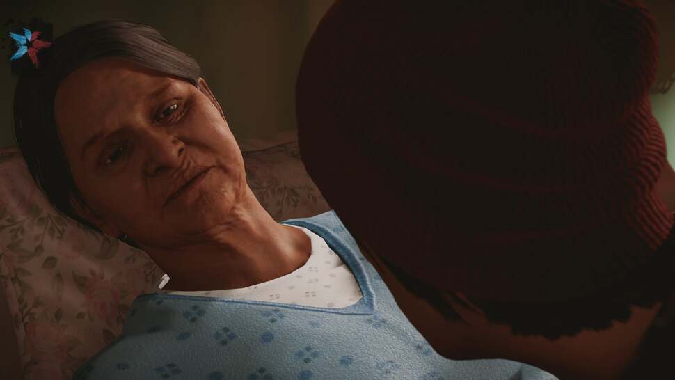 One element we really liked was the displacement of skin owing to folds and wrinkles, showcased in particular by the older characters in the cast