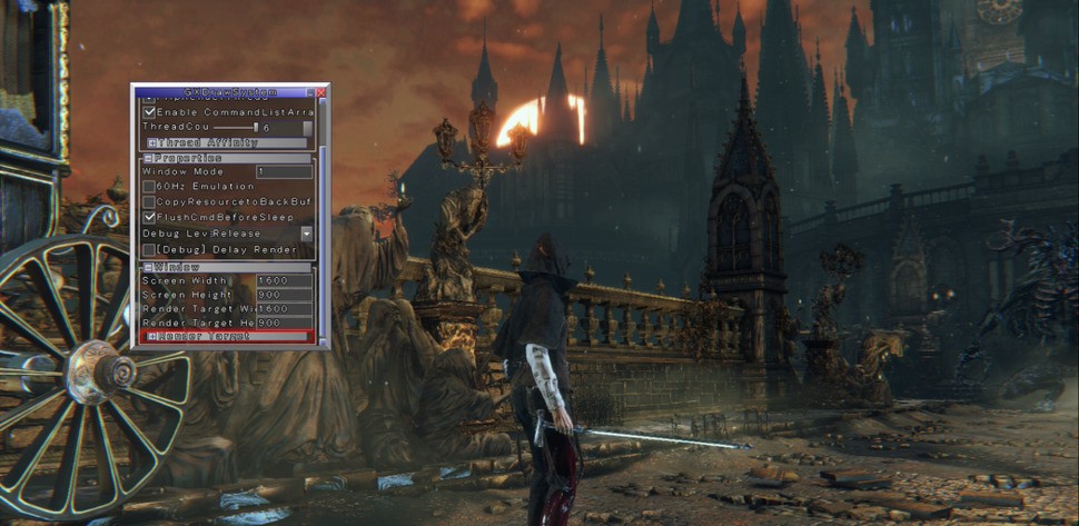 A look at the internal debug menu. More of its functions are shown in the embedded video above