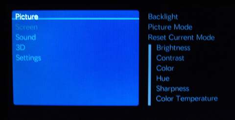 There are various sound and picture quality adjustments available that are also present on most displays, along with the ability to manually set the 3D mode and configure HDMI switching. Advanced calibration controls are completely absent (greyscale/colour management) - a common theme amongst many monitors when these are now widely available on a wide range of lower-end HDTVs.