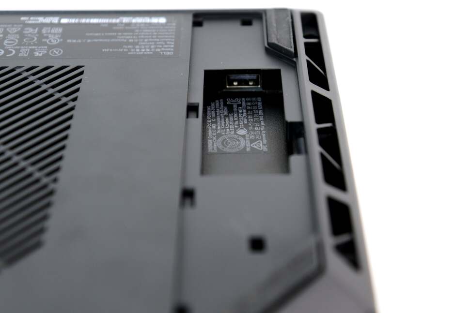 The bottom of the chassis has an extra USB port - good for hiding away a wireless USB dongle for your controller